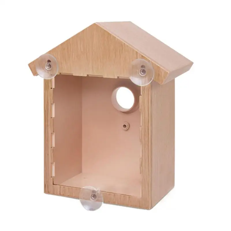 Wooden Bird House Birdhouse Hanging Nest Feeder Exquisite Outdoor