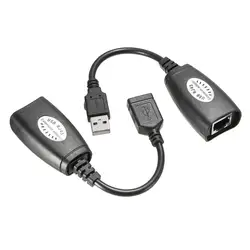 1 компл. USB 2,0 CAT5E CAT6E RJ45 LAN модем удлинитель USB Extender адаптер Кабель-адаптер для xbox веб-камера