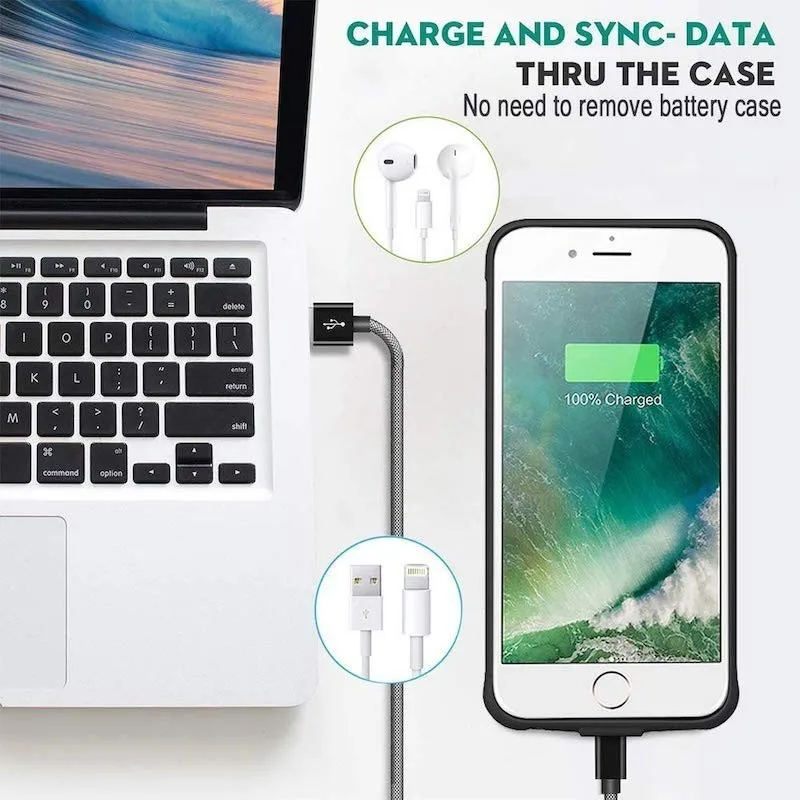 Ext power 4500/7000mAh Внешний красный и черный чехол для зарядного устройства Iphone 6 6s 7 8 Plus