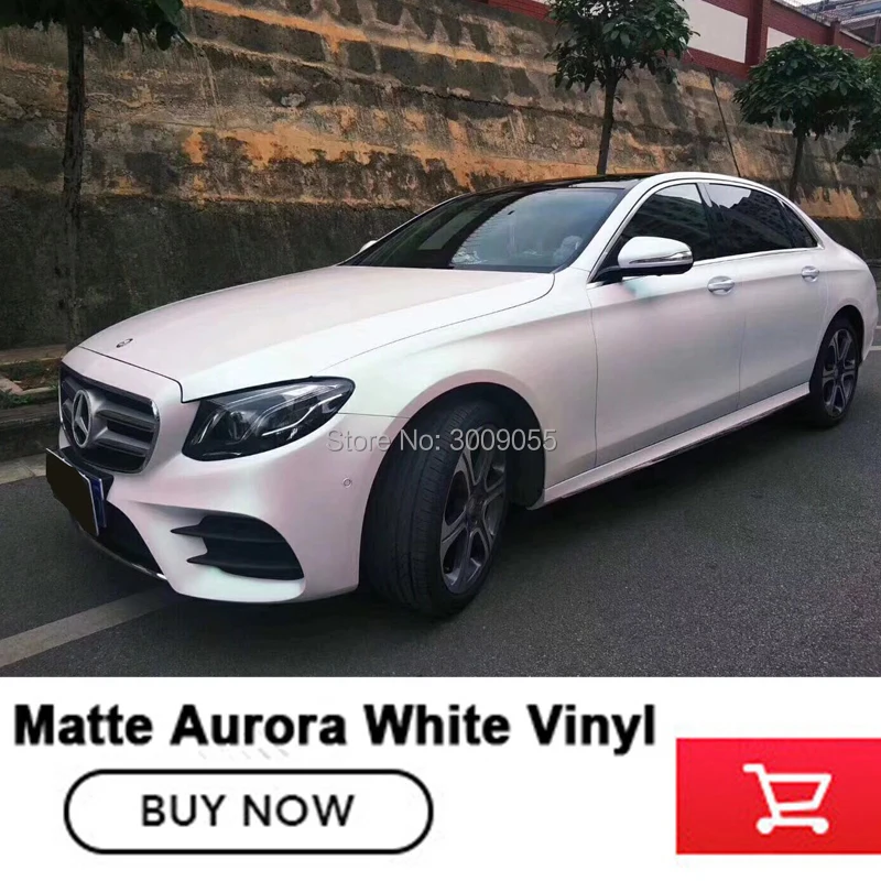 German glue Car Wrap Sticker Factory Price matte Glossy Aurora White