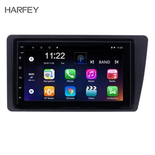 Harfey Android 7,1 7 дюймов 2Din автомобиля радио для Honda Civic 2001 2002 2003 2004 2005 сенсорный экран HD 1080 P GPS; Мультимедийный проигрыватель