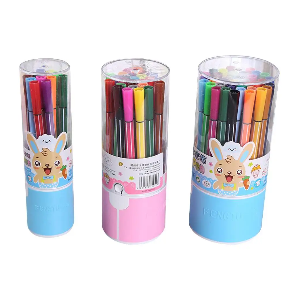

None 12/24/36 Colors Water Color Pen Painting Pencils Pen Brush Markers Kids Art Supplies School Supplies r20