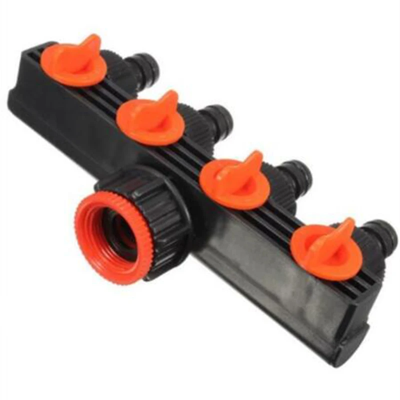 

1*Four-way Valve Water Separator Garden Household Pipe Plastic Four-way Valve Joint Water Controller Separator