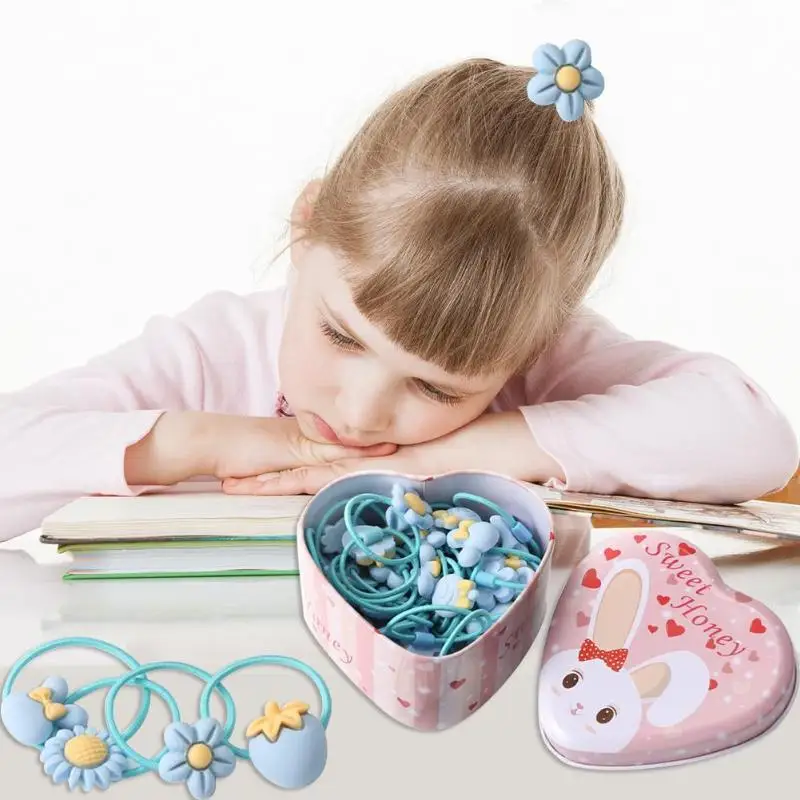 20pcs Cartoon Cute Elastic Hair Bands Women Kids Girls Rubber Bands Hair Styling Tools Rubber Hair Bands With Storage Box 20pcs Cartoon Cute Elastic Hair Bands Women Kids Girls Rubber Bands Hair Styling Tools Rubber Hair Bands With Storage Box