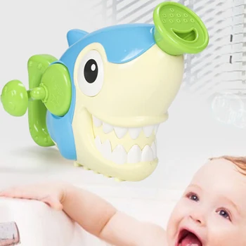 

New Arrival Children'S Hand Spray Shower Head Toy Shark Water Spray With Shower Mode And Faucet Mode Kids Bath Toy Spray Toys