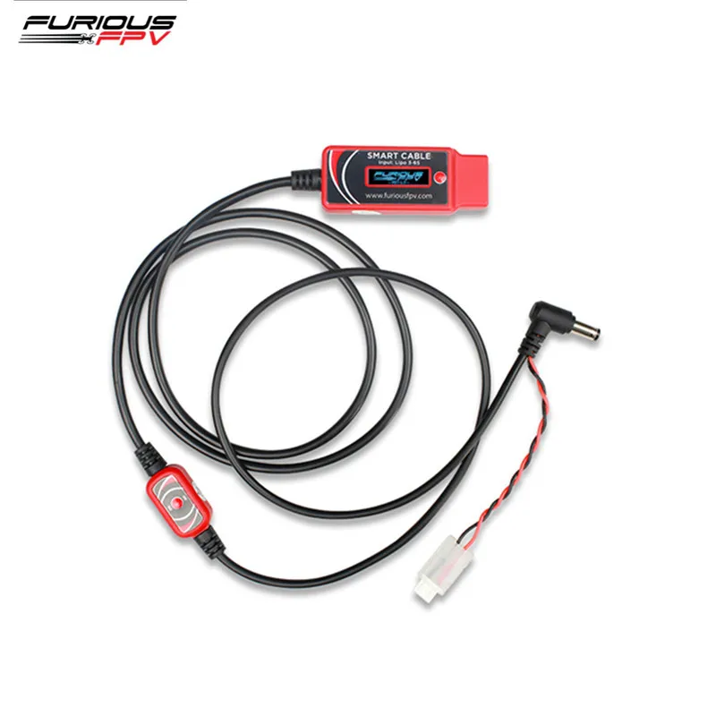 

FuriousFPV 11.1V 3S-22.2V 6S Input OLED Display Smart Cable V2 for Lipo Battery Fatshark RC FPV Racing Drone Models Parts