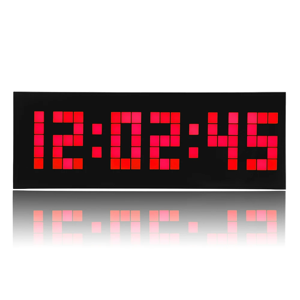 

LED Wall Clock Modern Digital Table Desktop Alarm Clock Nightlight Wall Clock For Home Living Room Office