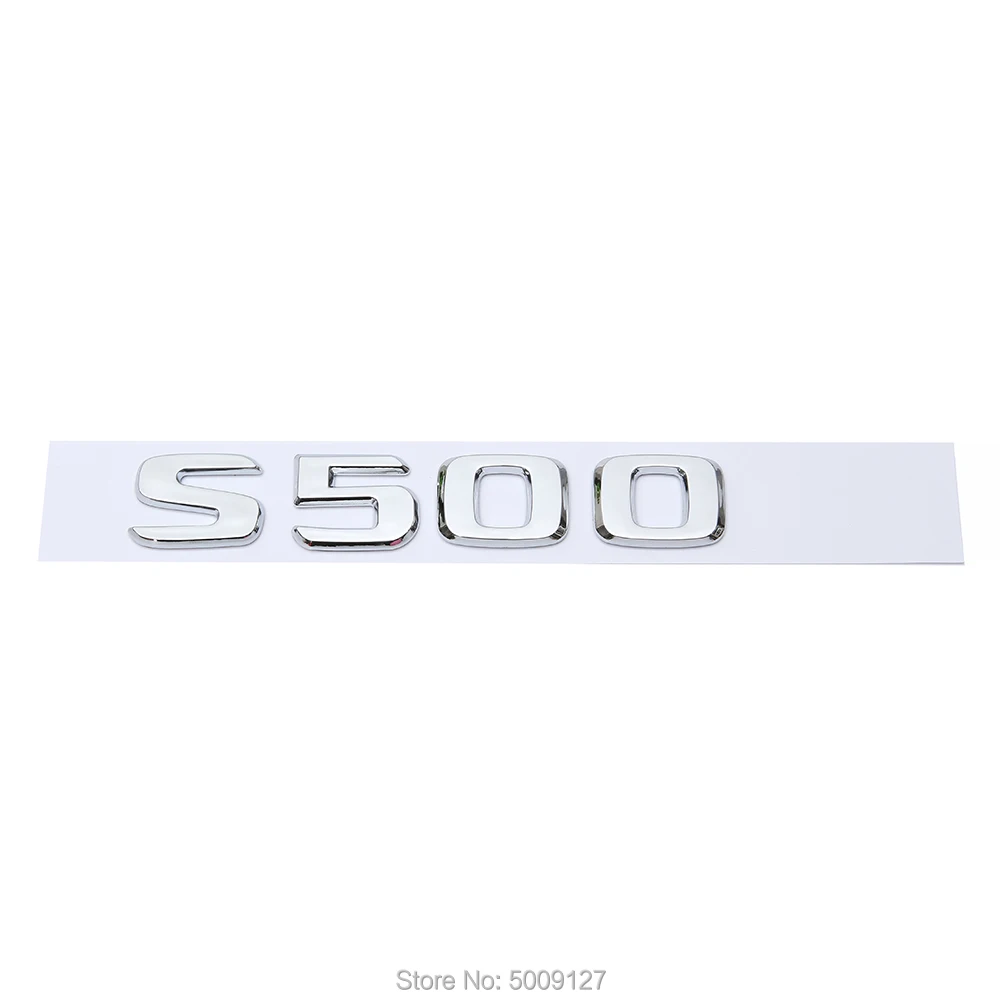 3D Chrome металлический на багажник буквы знак эмблема для Mercedes Benz S300 S320 S350 S500 S550 S600