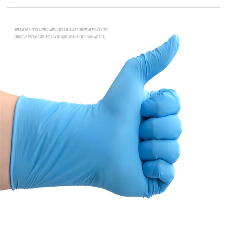 

100pcs Disposable Gloves Nitrile Rubber Gloves Latex for Home Food Laboratory Cleaning Rubber Gloves