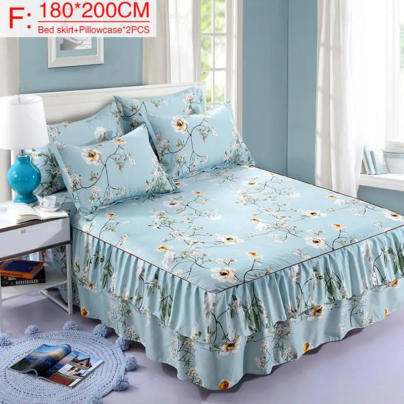 

Printed Thickened Plant Cashmere Twill Sanding Double-Layer Queen Size Chandler Bed Cover Blue Small Flower Series