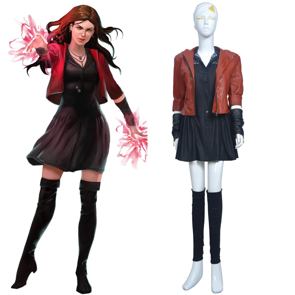 The Avengers Age Of Ultron Wanda Maximoff Scarlet Witch Cosplay Costume Aliexpress The Avengers Age Of Ultron Wanda Maximoff Scarlet Witch Cosplay Costume Aliexpress