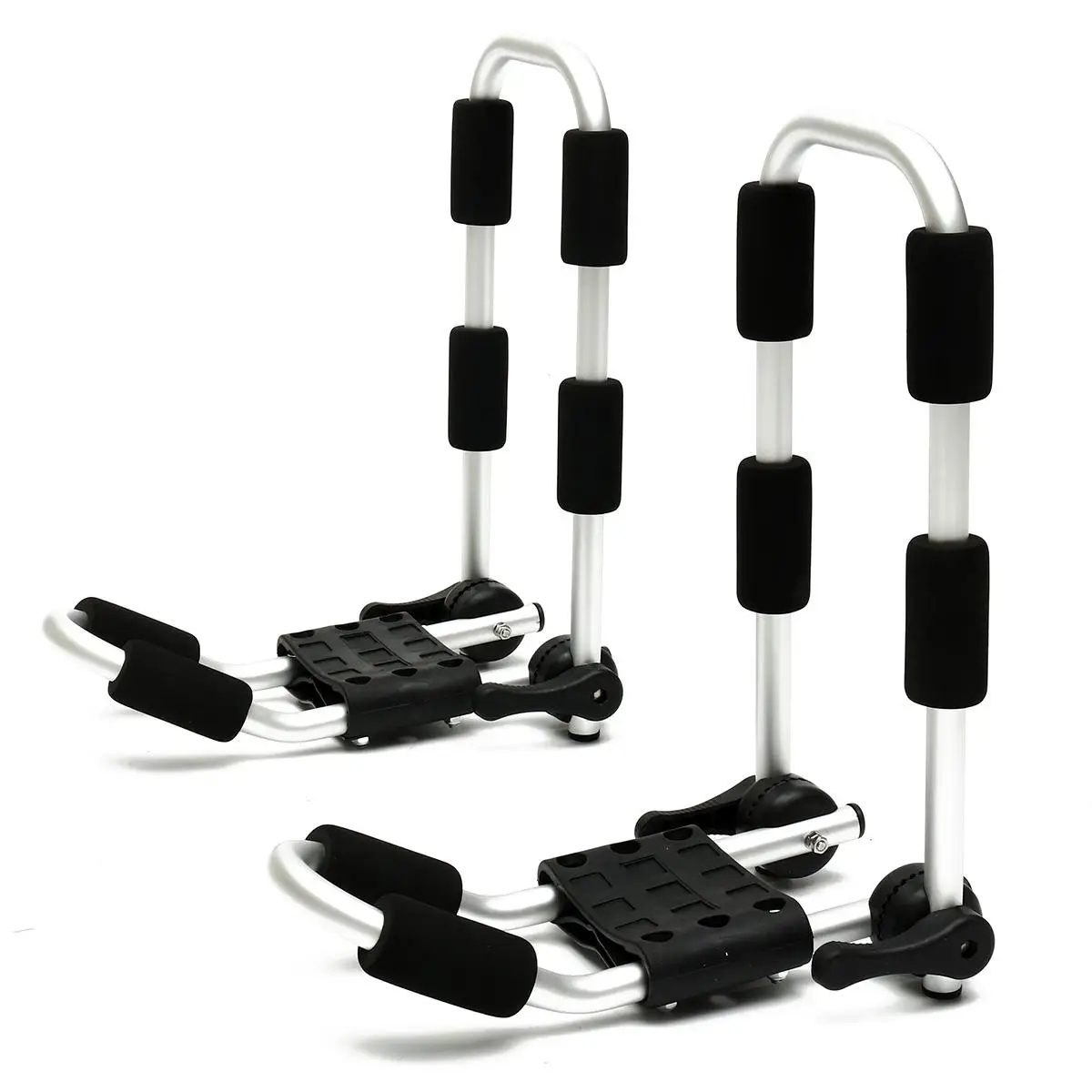 

1Pair Car Roof Rack Adjustable Auto SUV Load Cargo Luggage Rack Holder Carrier Foldable Aluminium Alloy Kayak Holder Cross Bar