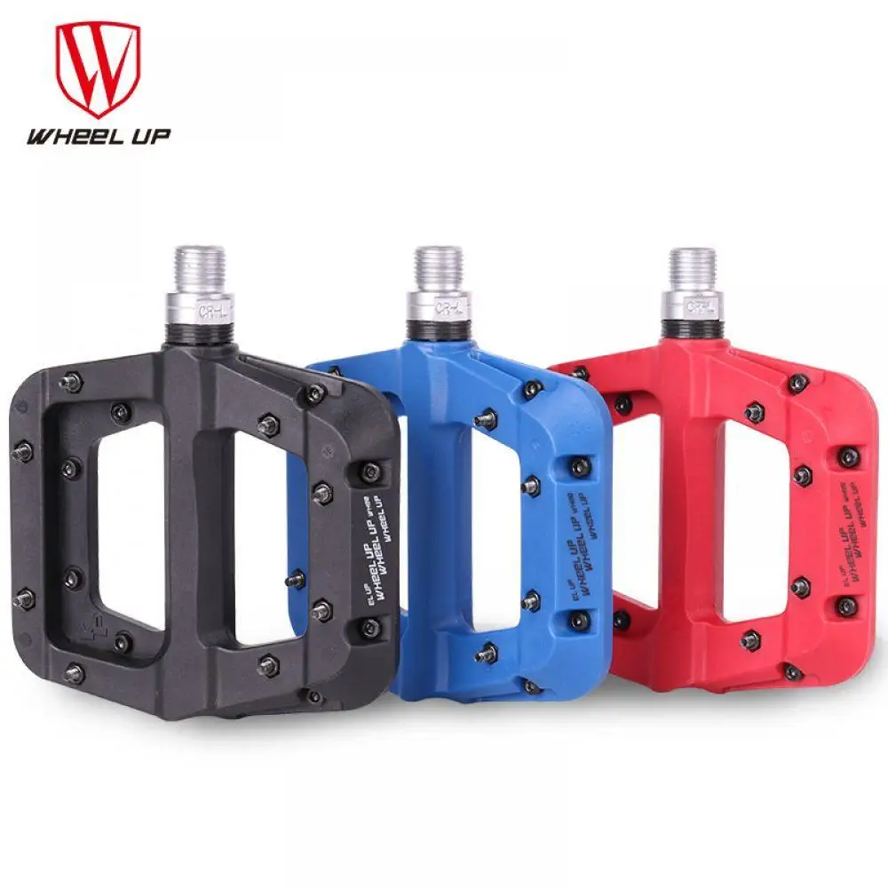 

WHEEL UP Bike Bicycle Pedals MTB Road Bike BMX Nylon Fiber Ultralight Pedals 3 Bearings Professional Bicycle Parts New Design
