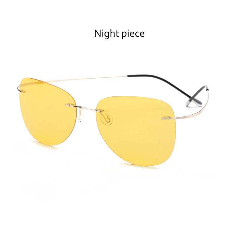 Модные ультралегкие титановые поляризованные солнцезащитные очки для вождения, фирменный дизайн, солнцезащитные очки без оправы, солнцезащитные очки Oculos De Sol