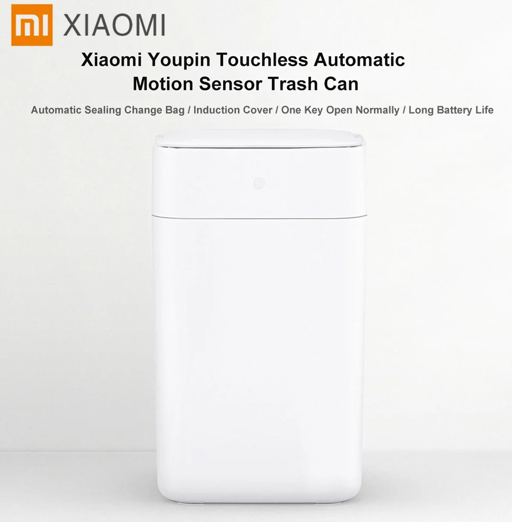 

Xiaomi Mijia T1 Intelligent Induction Automatic Motion Sensor Trash Bin 15.5L Large Capacity Smart Intelligent Sensor Trash Bin