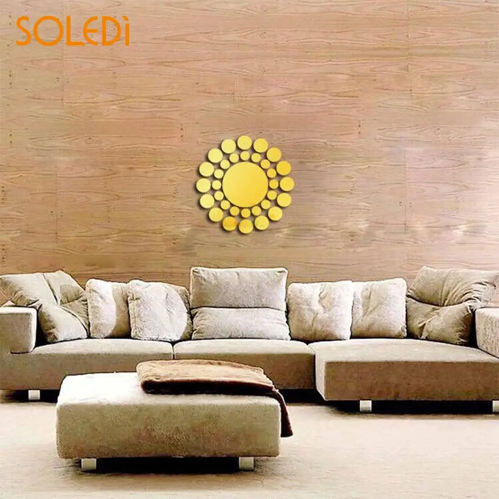 

Wallpaper Wall Decal Wall Stickers 3D Mirror Mural Removable 33 Pcs/Set Contemporary