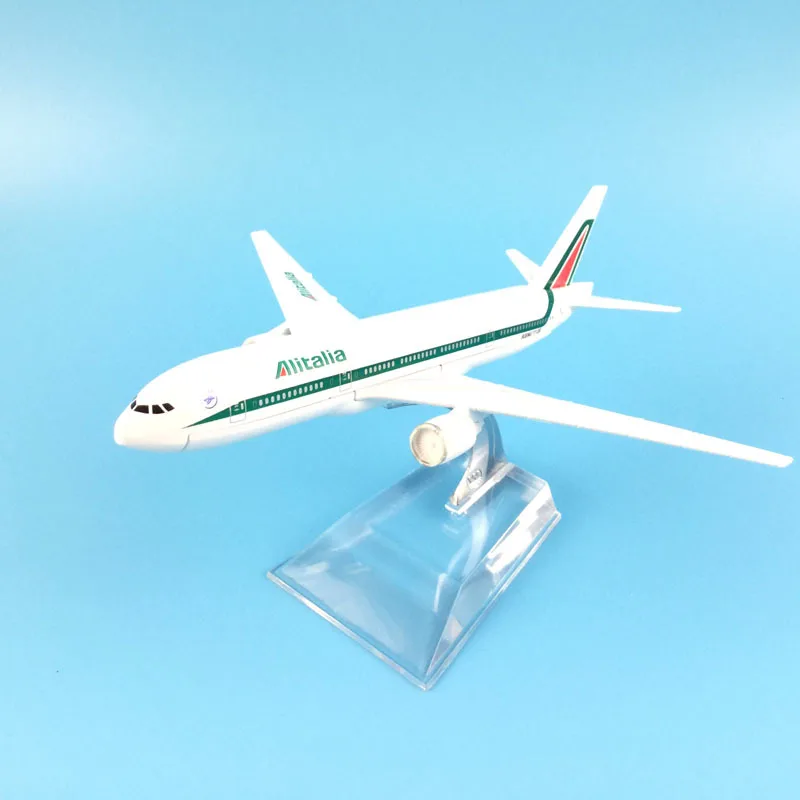 16 см Alitalia Боинг 777 модель самолета Литые металлические самолеты 1:400 игрушечный