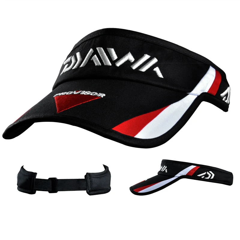 

Daiwa Unisex Summer Adjustable Empty Top Fishing Cap Breathable Long Brim Baseball Sun Cap Hat Visor Drop Shipping
