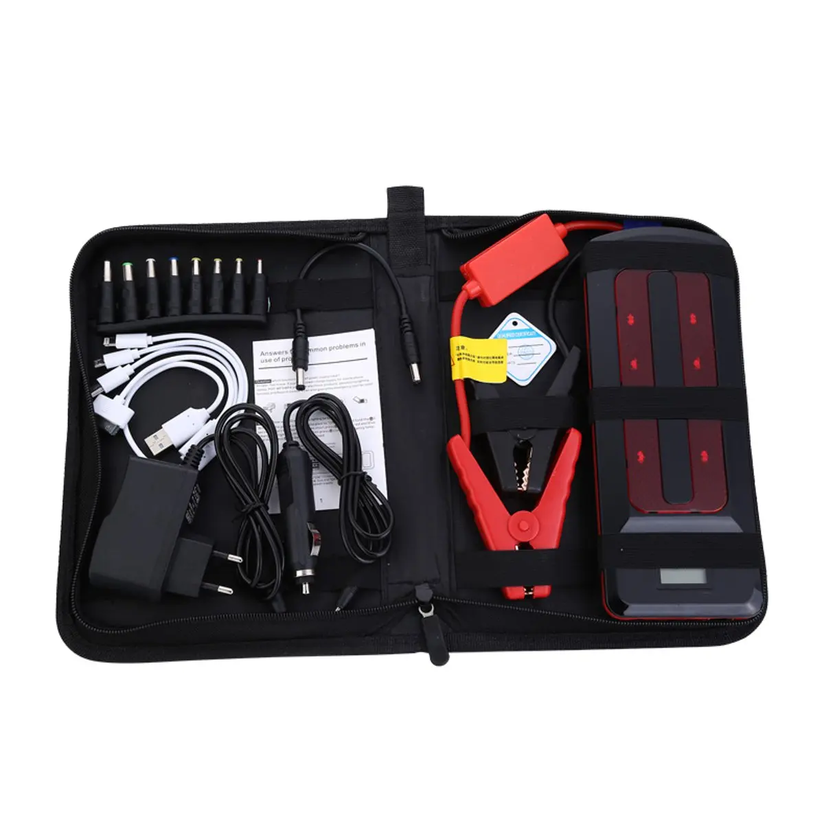 99800mAh 12V Portable Emergency Battery Charger Car Jump Starter Smart Clip Power Bank Starting Light Bar US/UK/AU/EU