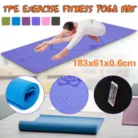 6 мм TPE большой коврик для йоги с ремнем для переноски мешок положение линия упражнения коврик фитнес-гимнастика подушка для пилатеса Pad