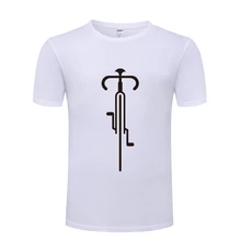 Велосипед линий Велоспорт Новинка Творческий Для мужчин s Для мужчин футболка короткий рукав с круглым вырезом из хлопка повседневная футболка топы, футболки