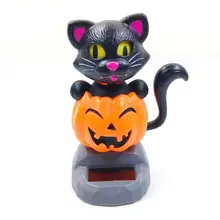Танцующее животное кошка Тыква танцор на солнечных батареях качающаяся анимированная Танцующая игрушка украшение автомобиля подарок авто аксессуары