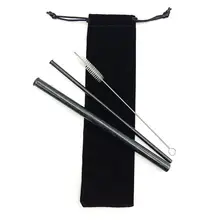 Набор из 3 предметов соломы из нержавеющей стали с цветочным узором, устойчивые к царапинам, безопасные, перерабатываемые, экологически чистые соломенные столовые приборы, для улицы