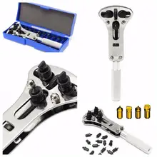 Watch Repair Tool Kit Watchmaker Back Case Opener Wrench Cover Remover Adjustable Watch Back Case Wrench Opener Repair Screw