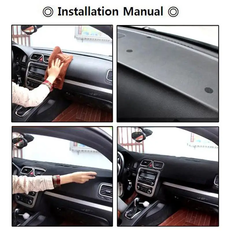 Крышка приборной панели автомобиля коврик приборной панели анти-УФ нескользящий For10-15 hyundai Sonata