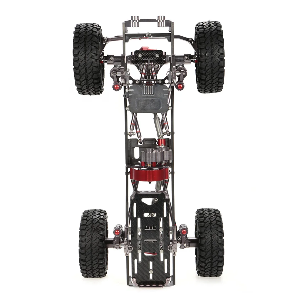 1/10 крутой гоночный CNC алюминиевый и углеродный каркас осевой SCX10 шасси 313 мм