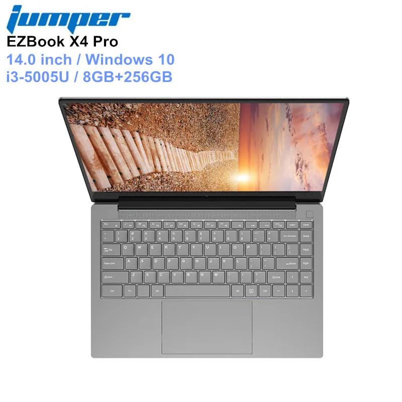 

Jumper EZBook X4 Pro Laptops 14.0inch Windows 10 Notebook Intel Core i3-5005U Dual Core 8GB RAM 256GB SSD PC 2MP Camera Computer