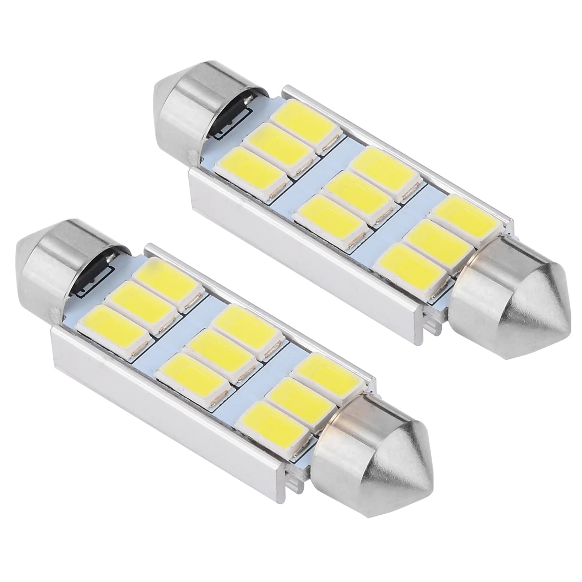 Mayitr 2 шт. 42 мм 300K 5630 Festoon 9SMD ярсветодиодный СВЕТОДИОД Canbus Dome внутренняя светильник