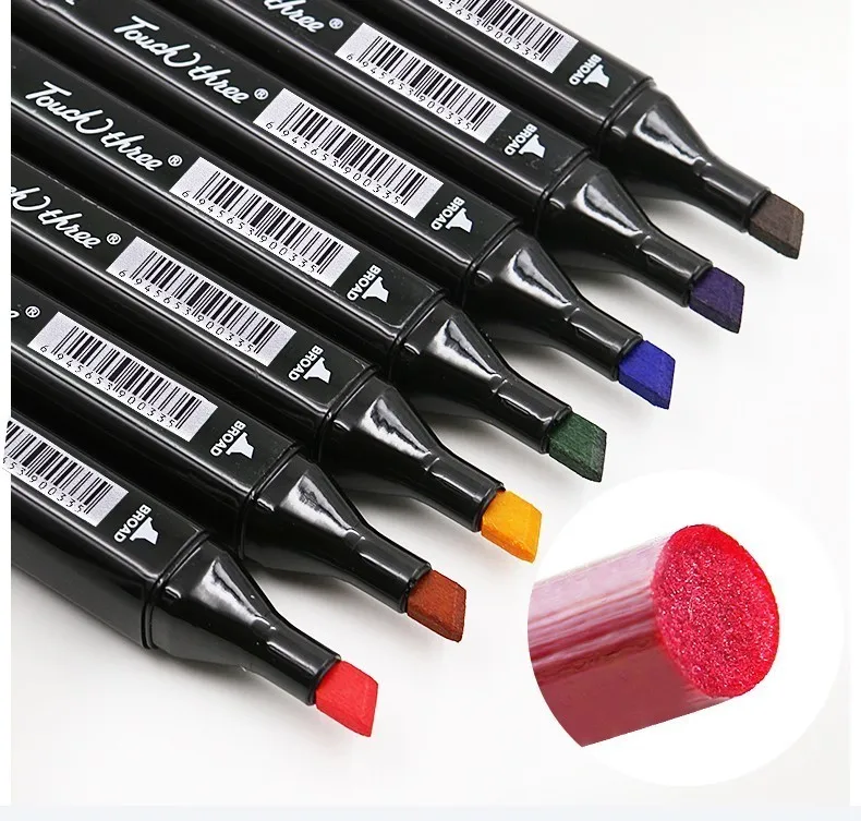 

Three generations Double-head Student Comic Painting Touch Quality Goods Oiliness Pen Colour art supplies marker