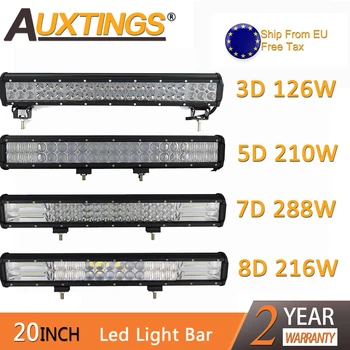 20 Zoll 126W LED Lichtleiste Led Light Bar Arbeitsscheinwerfer für offroad  Auto