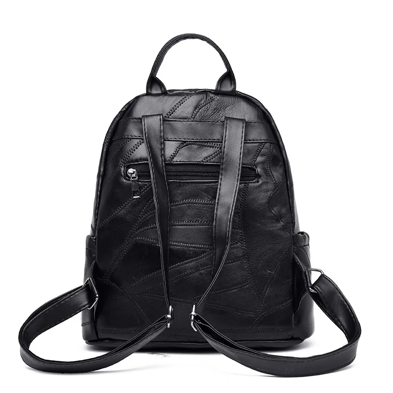  Witfox genuine leather Preppy Style Backpack for college school bag pack carry book package tassel  - 33012101868
