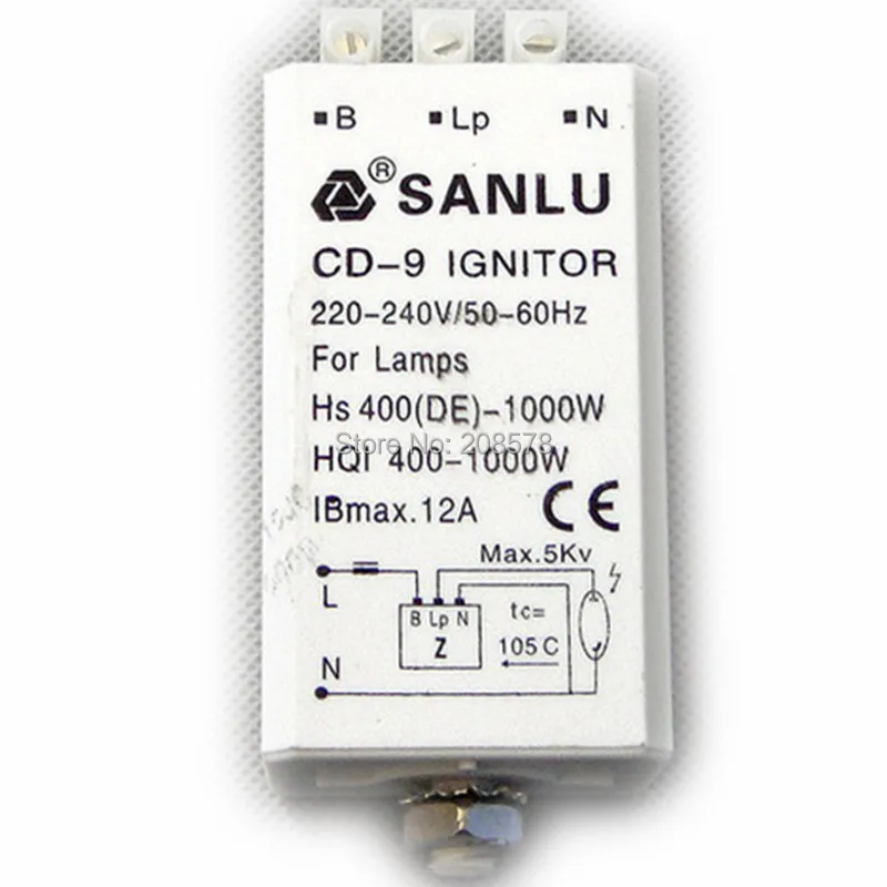 Ignitor de 600W 1000w HPS/MH sanlv cd 9, envío gratishps bulbhps