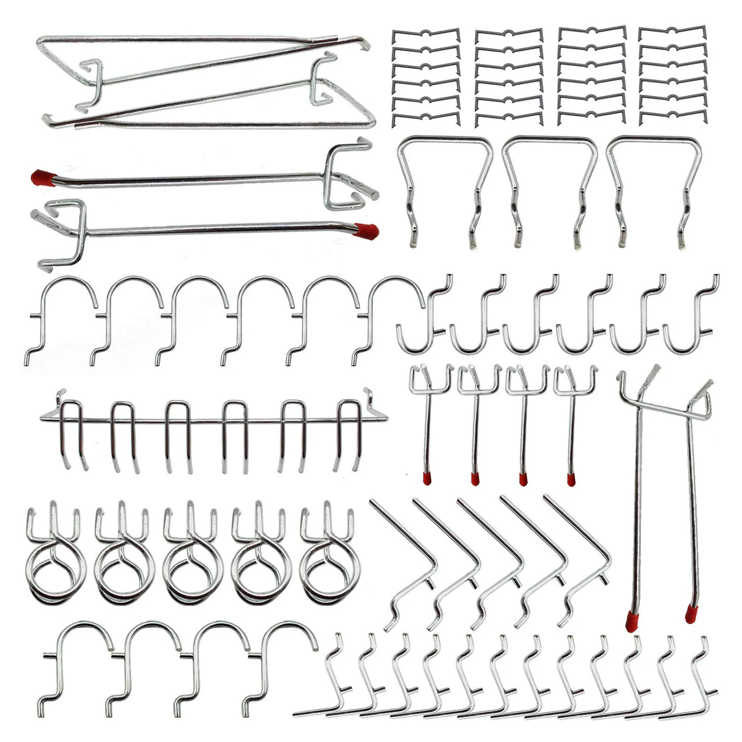 

Pegboard Hook Assortment 51-Piece silver