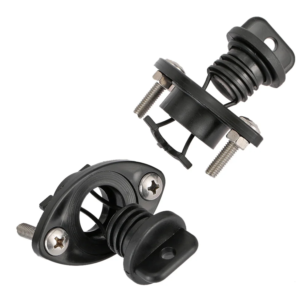 

2pcs Drain Plug Kit Universal Thread Drain Plug Bung for Kayak Canoe Boat with 4 Screws Outdoor Water Aports Drain Plug Kit