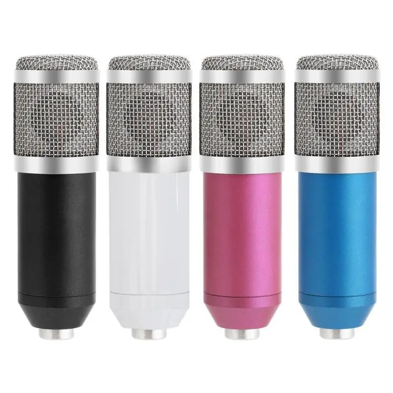 

BM800 Zinc Alloy Dynamic Condenser Low Noise Wired Microphone Mic Sound Studio for Singing Recording Professional KTV Mic