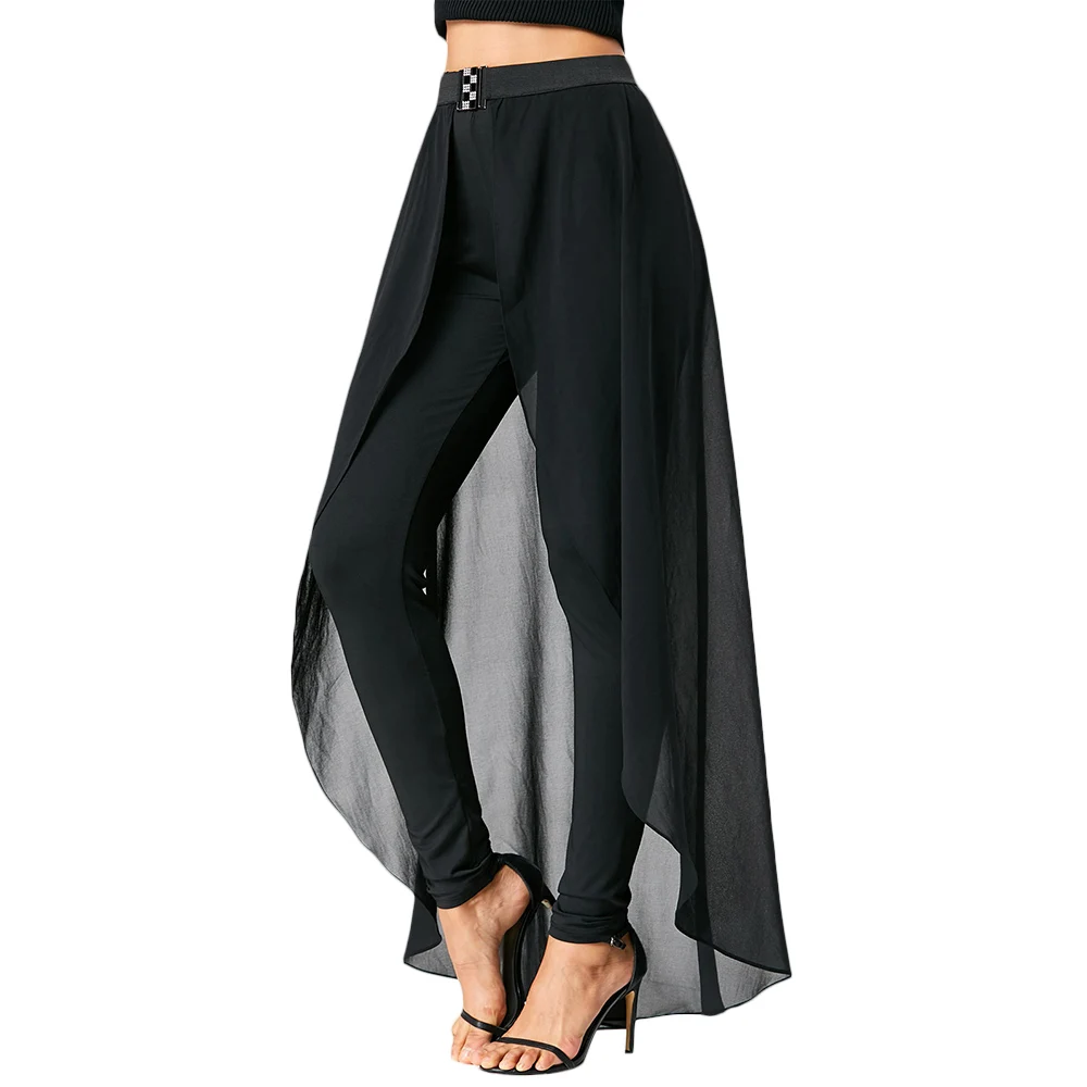 chiffon top and trousers