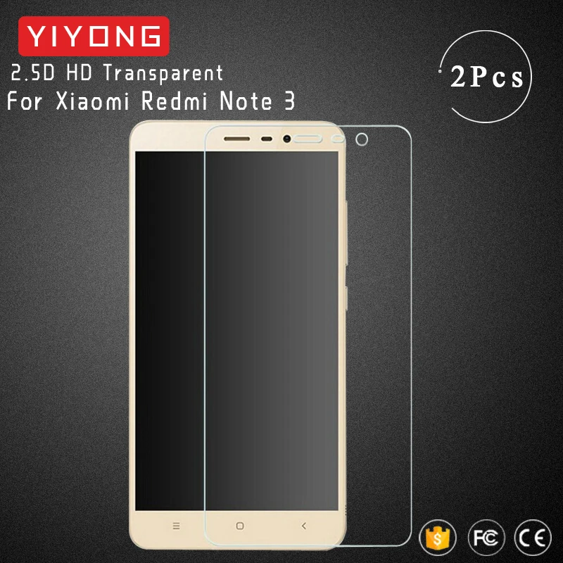 

YIYONG 2.5D Screen Glass For Xiaomi Redmi Note 3 Tempered Glass Xiaomi Note3 Screen Protector Film For Redmi Note 3 Pro Glass