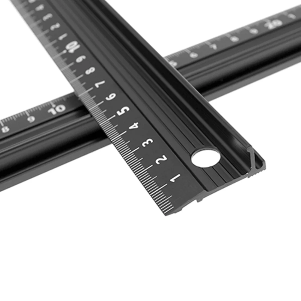 

Office Cutting Ruler Aluminum Alloy Advanced Multifunctional Art Students Ruler Drawing Scale Straight Non Slip