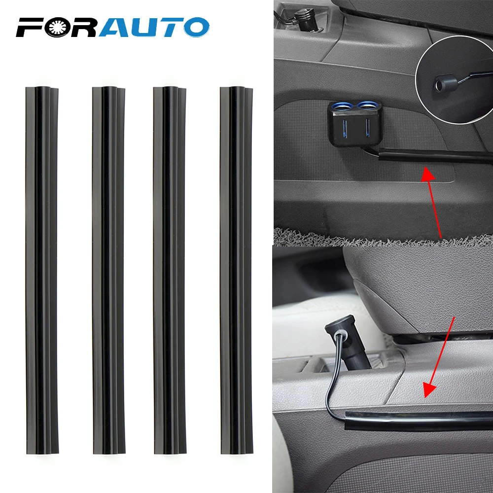 

FORAUTO 4 Pieces/set Concealed Wire Cover Line Sleeve Car Cable Clips Organizers Vehicle Beam Clamp Car-styling Auto Accessories