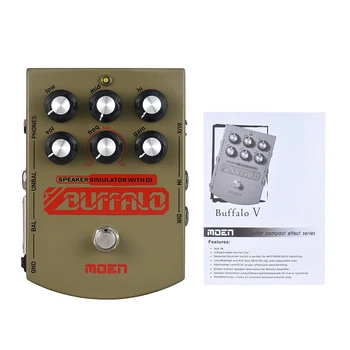 

MOEN MO-BA BUFFALO Guitar Effect Pedal Speaker Simulator Effect Guitar Pedal Equalizer With DI Headphone Output True Bypass