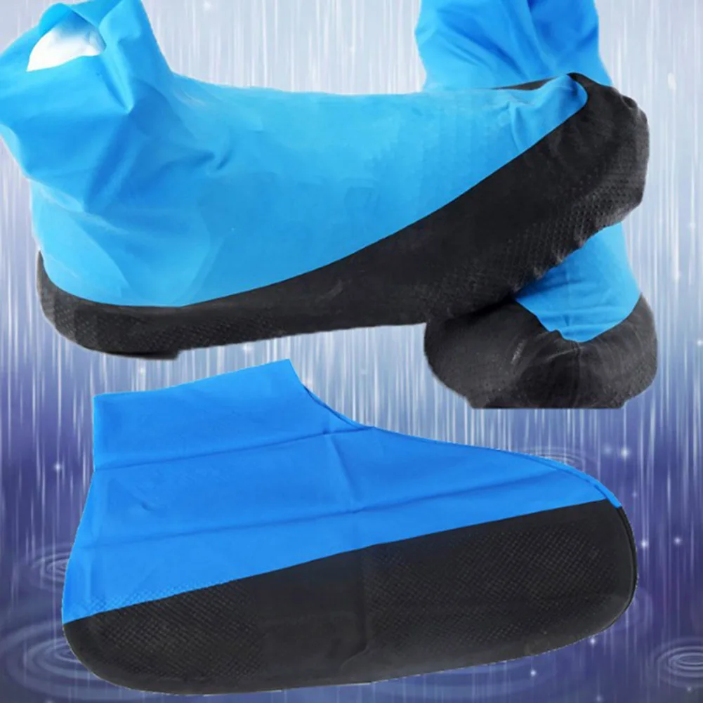 

1 Pair Reusable Latex Waterproof Rain Shoes Covers Slip-Resistant Rubber Rain Boot Overshoes M/L Shoes Accessroies