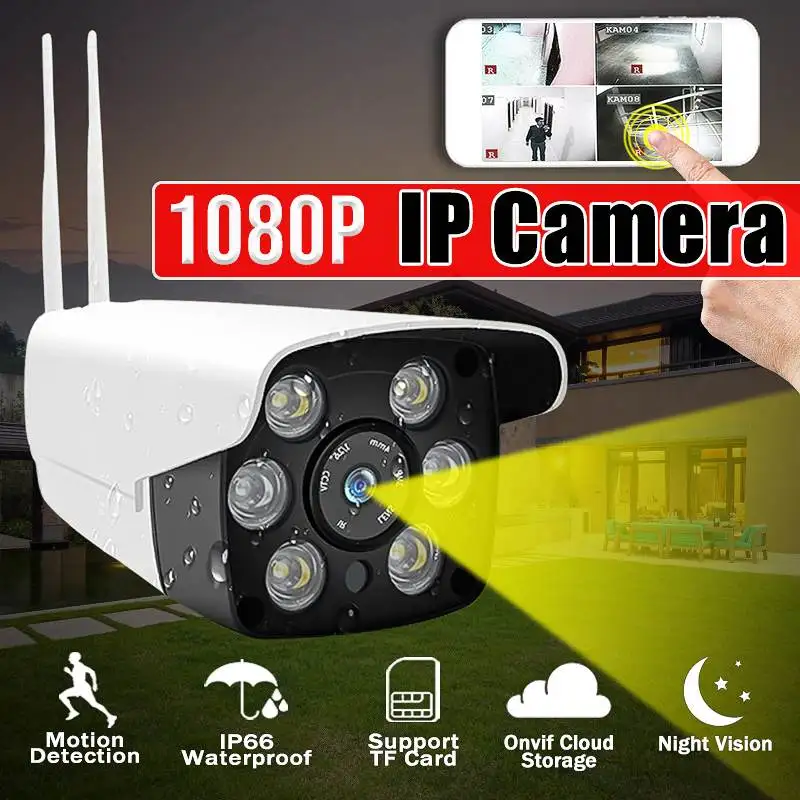 

1080P HD Home Security IP Camera Motion Detection IR-Cut 2.4G WIFI IR CCTV Camera Waterproof Outdoor Indoor IP Cam Baby Monitor