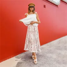 Boho женские Цветочные пляжные длинные юбки модные женские с высокой талией бахромой цветочный принт макси юбка Сарафан повседневные платья Верхняя одежда