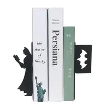 Batmam железные подставки для книг Супермен Подставка для книг для студентов канцелярские принадлежности для дома и офиса металлические концы для книг книжный шкаф Органайзеры