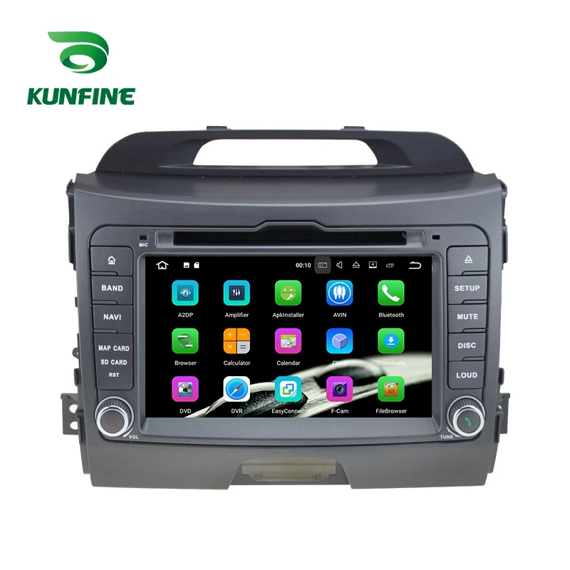 Sale Android 9.0 Core PX6 A72 Ram 4G Rom 64G Car DVD GPS Multimedia Player Car Stereo For Kia SPORTAGE 2010-2012 radio headunit 1