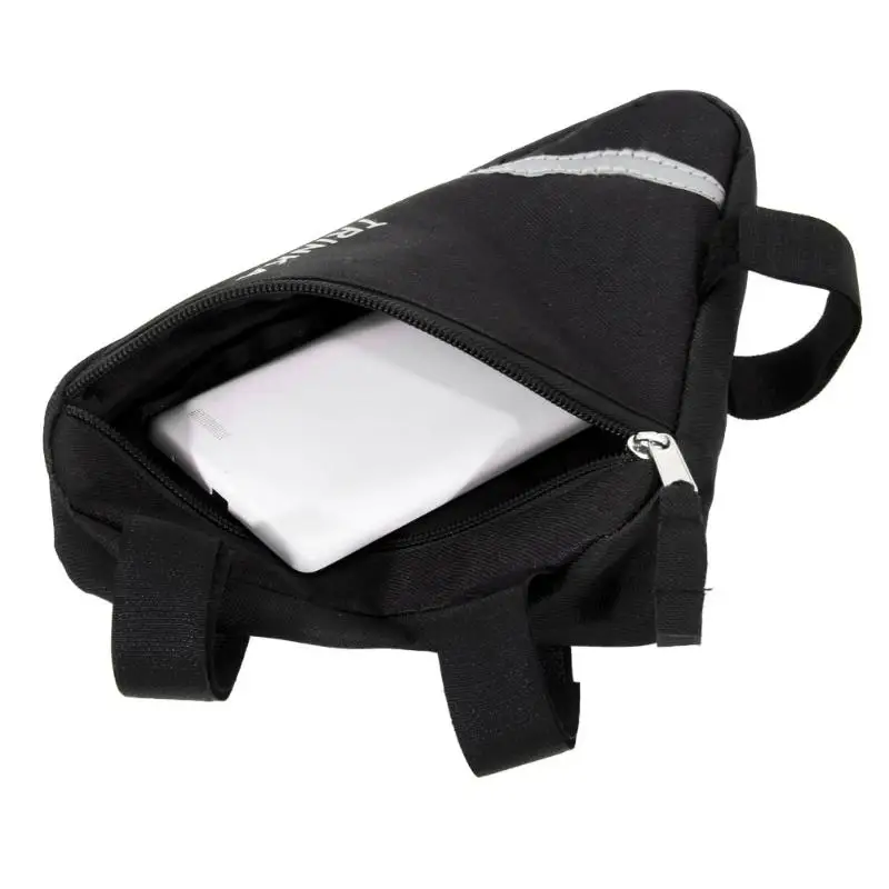 Waterproof 1.5L Outdoor Triangle Cycling accessories Bicycle Front Tube Frame Bag Mountain Bike Pouch Holder Saddle Bag